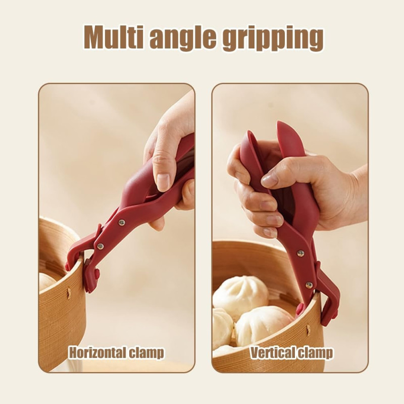 Kitchen Multi - function Anti - scalding holder bowl pots plates