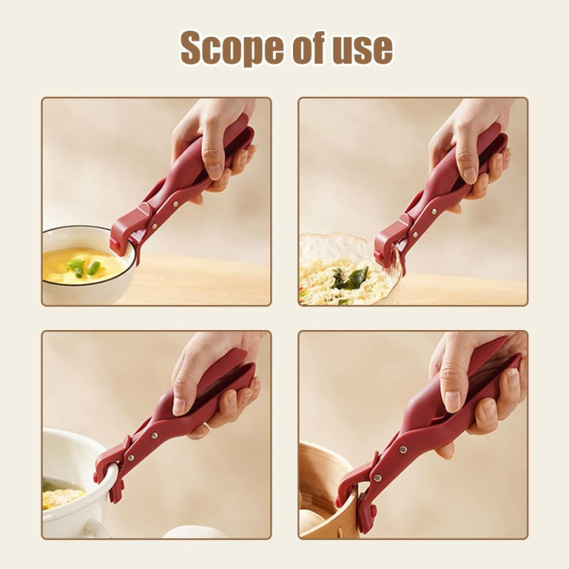 Kjøkkenmultifunksjonelle anti - skåldeholderskålgryteretter