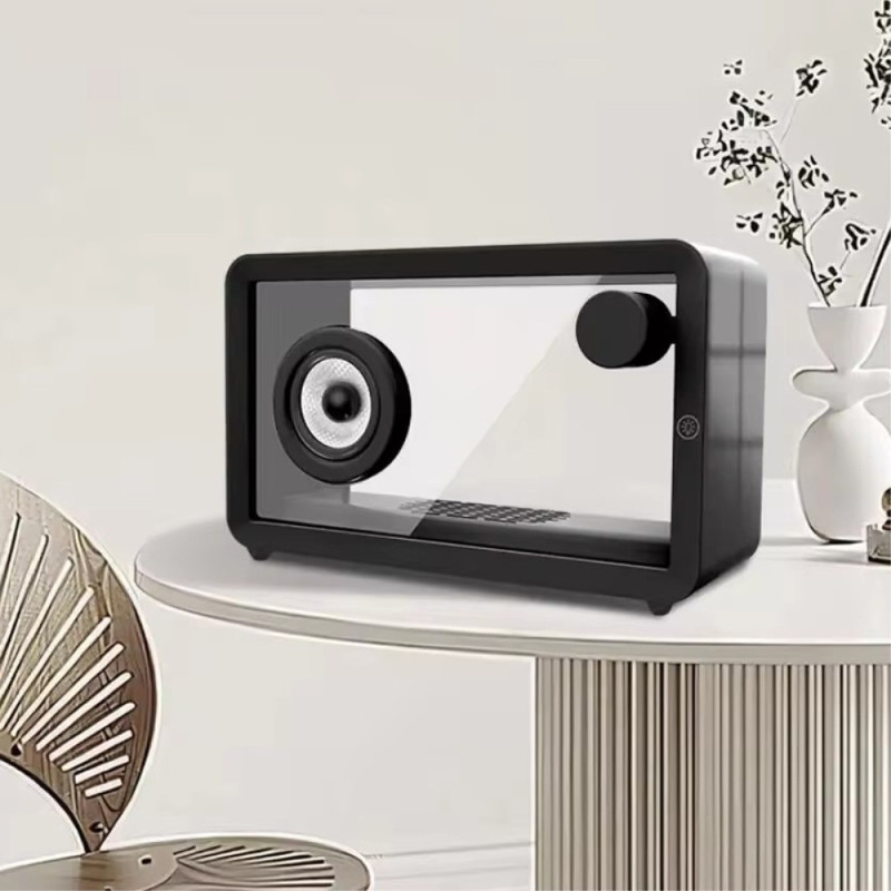 M8 gjennomsiktig Bluetooth - høyttaler med RGB lys HiFi lyd Bass Subwoofer