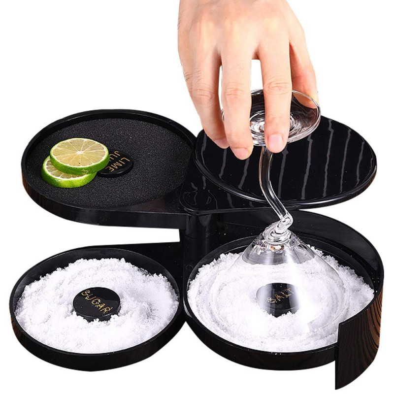 3 - kerroksinen baarimehu - cocktail - sokeri - suolaa remmi - työkalu baarimikko