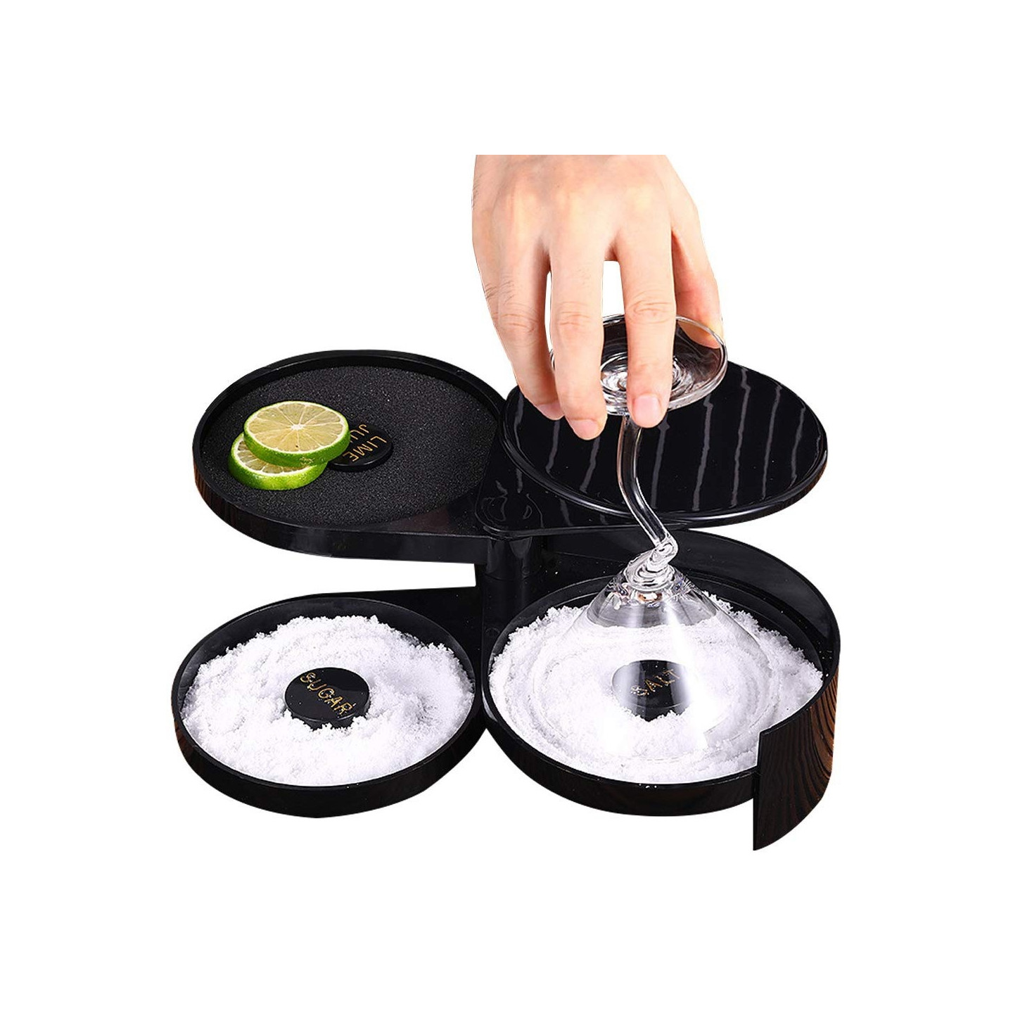 3 - kerroksinen baarimehu - cocktail - sokeri - suolaa remmi - työkalu baarimikko