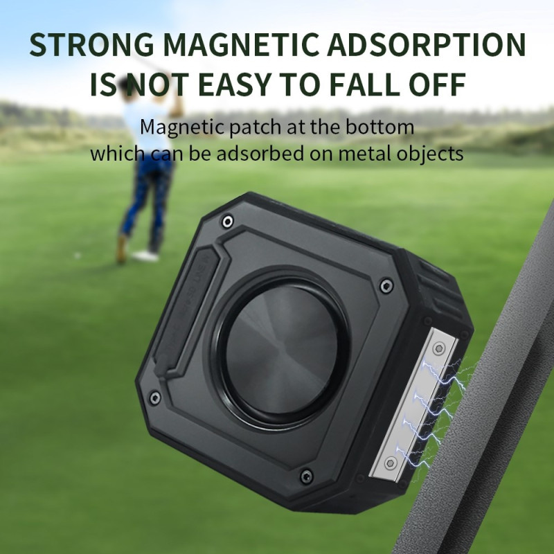 Magnetic Bluetooth Speaker Golf Cart Waterproof Subwoofer Microphone