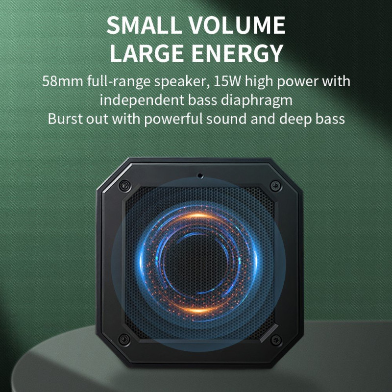 Magnetic Bluetooth Speaker Golf Cart Waterproof Subwoofer Microphone