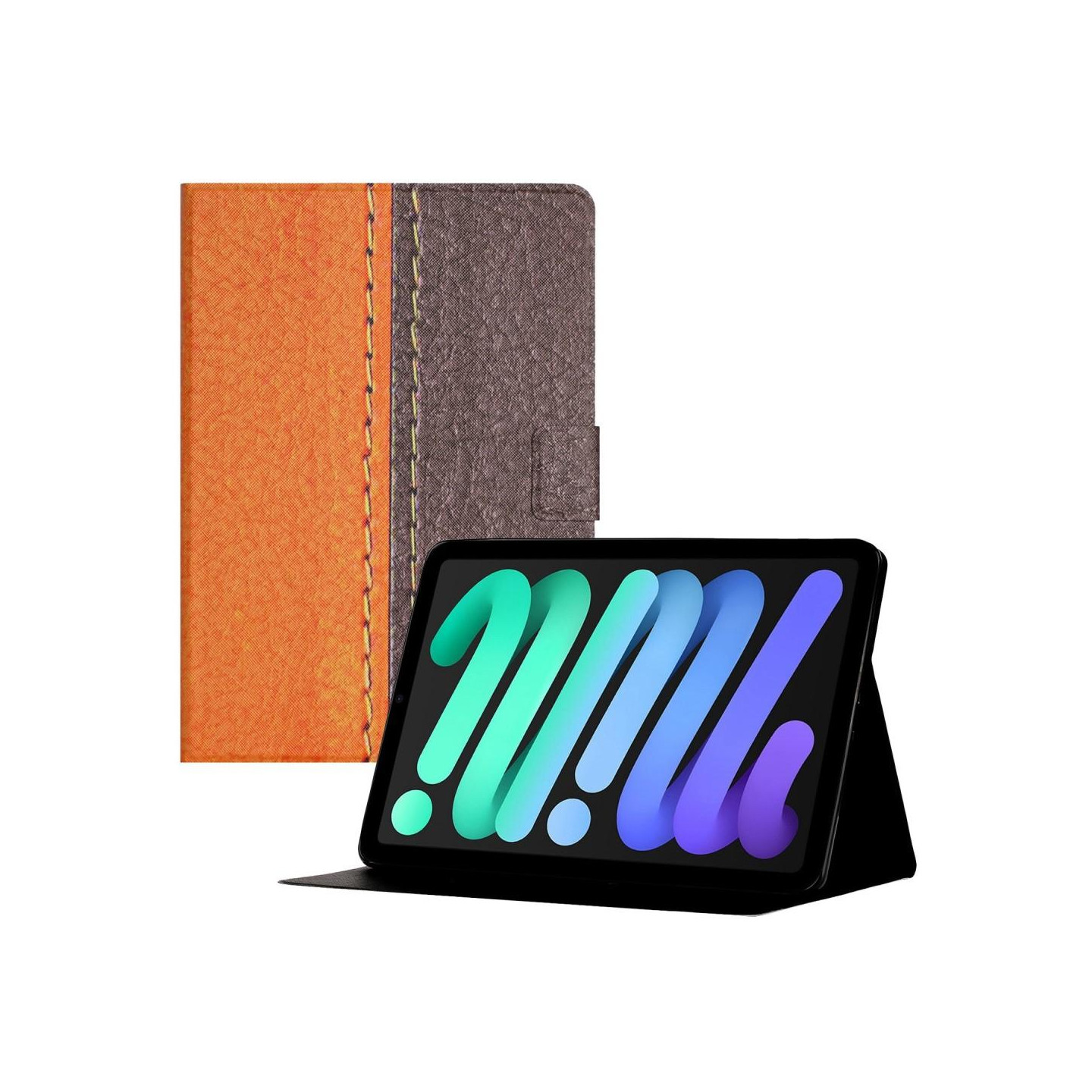 Til iPad 10.9 (2022) Gen 10 Sammenleggbart coverstativ - Oransje