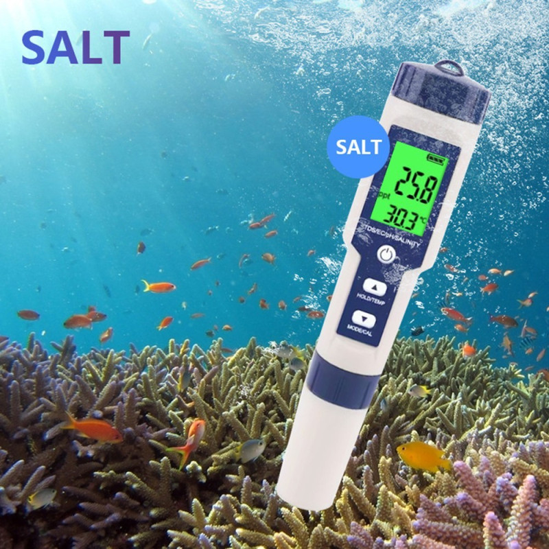 5 - i - 1 - test for vannkvalitet EC Ph TDS temperatur saltholdighet