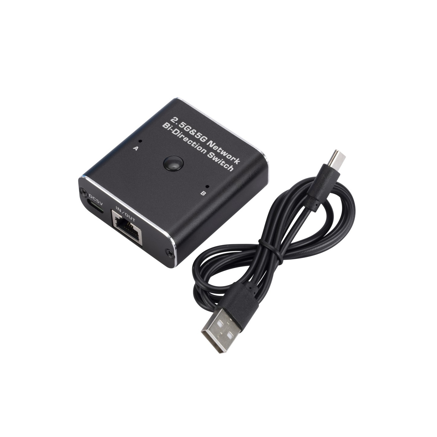 W7 2.4G+ 5G RJ45 Ethernet - adapter Nettverksbryter USB - C