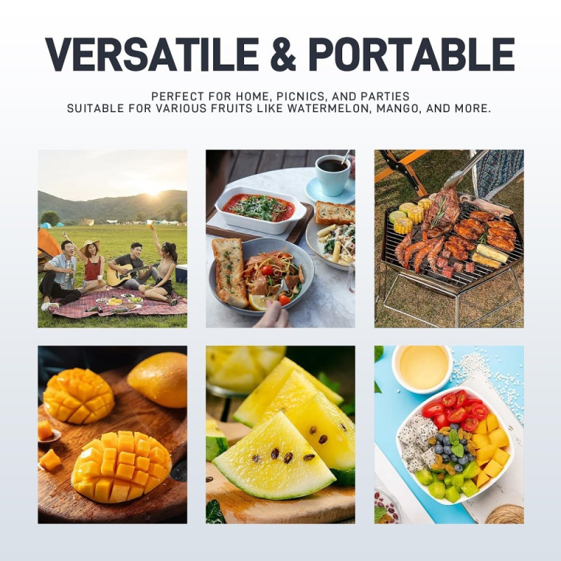 Vesimeloni Leikkuri Hedelmähaarukka Keittiötyökalu