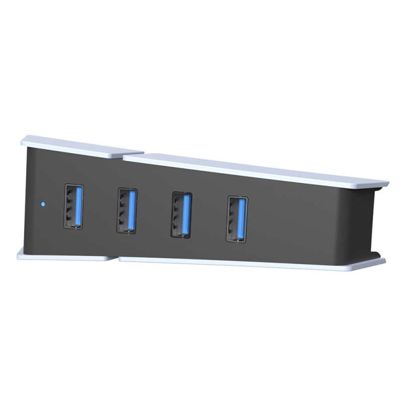 4 Port USB Hub til Sony PS5 Slim Expansion Hub opladeradapter