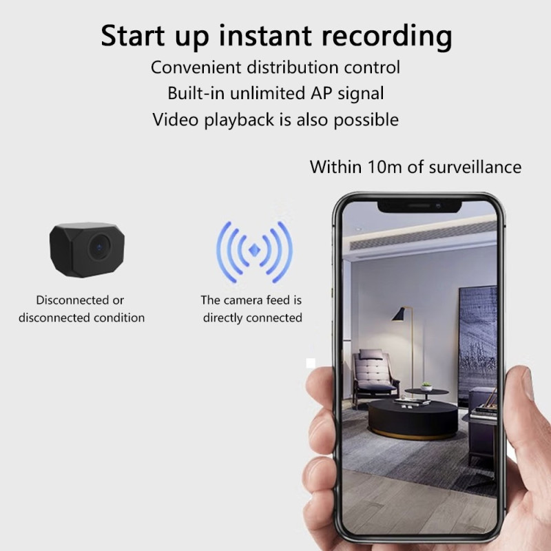 Overvågning af hjemmesikkerhed Mini WiFi - kamera i realtid