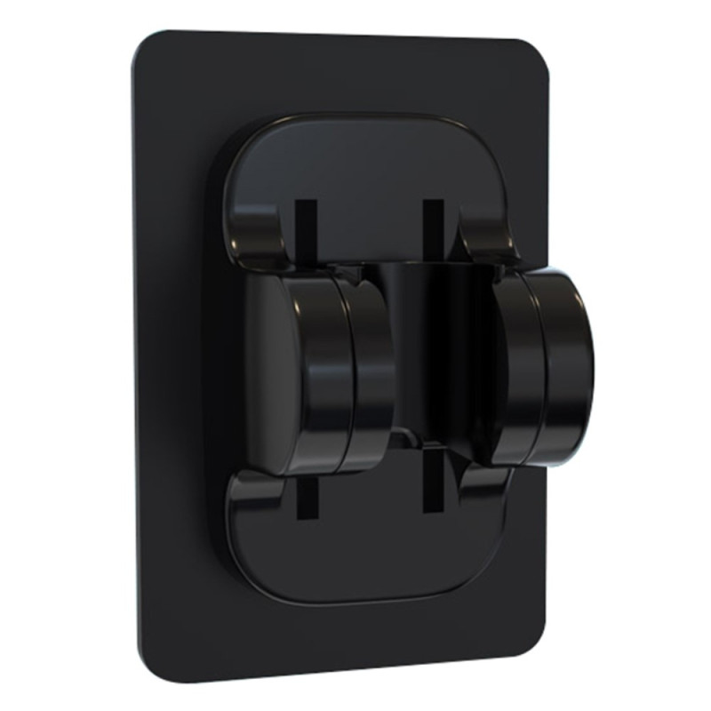 Brakett Dusjhodeholder Selvklebende Baderomsdusjhodebrakett - Svart