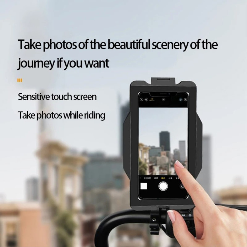 fuldt lukket regntæt holder til mobiltelefon touchskærm