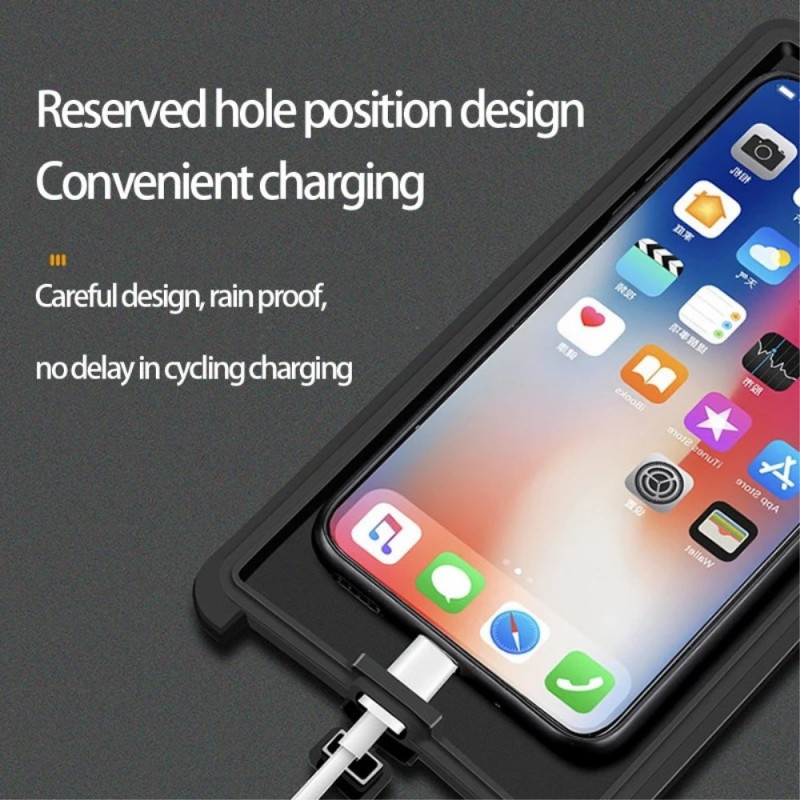 Fullt lukket regntett holder for mobiltelefon berøringsskjerm