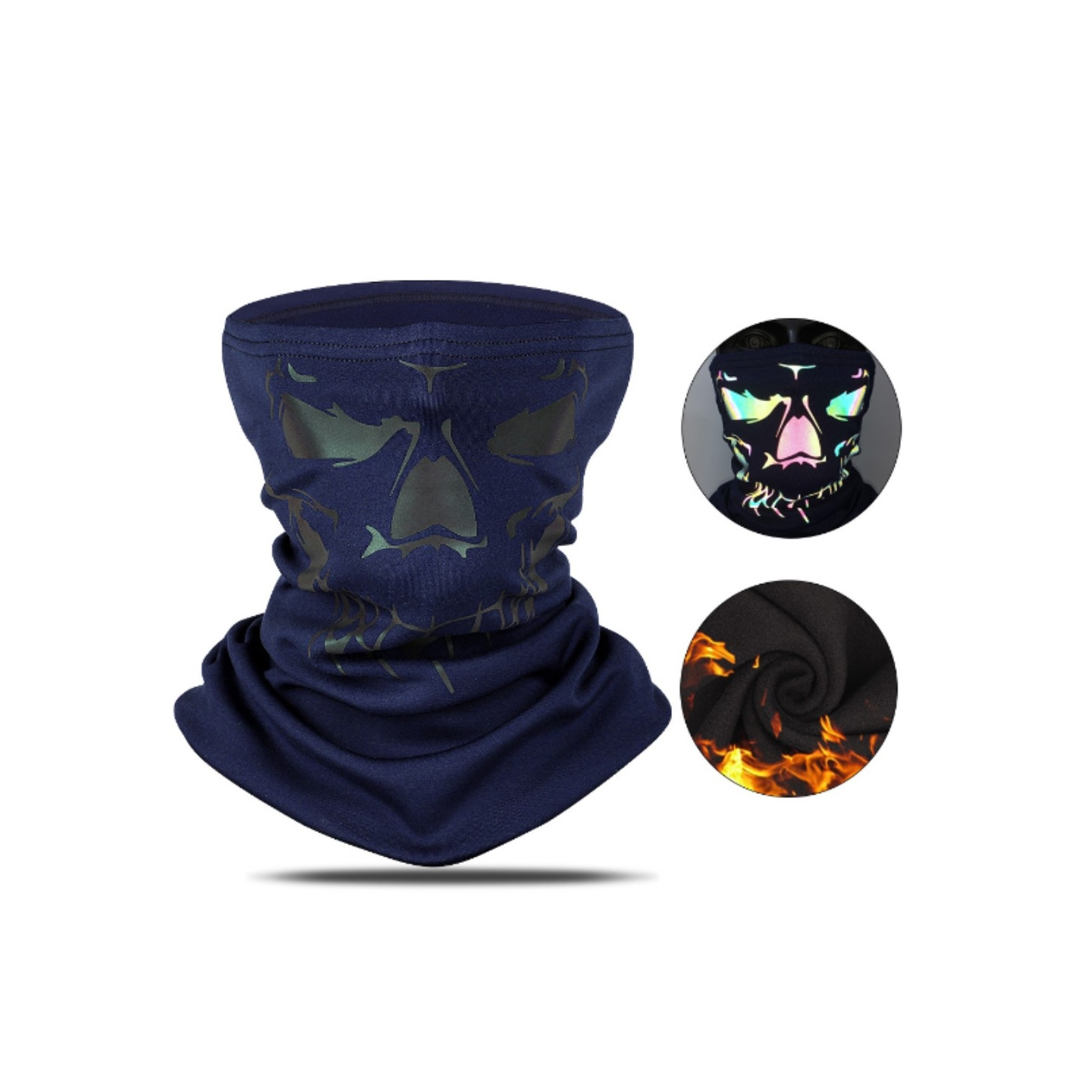 Bandana Mask Face Mask Neck Warmer Windproof Balaclava - Blue