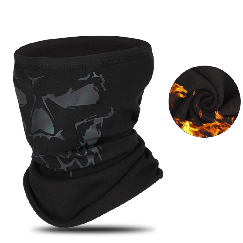 Bandana Mask Face Mask Neck Warmer Windproof Balaclava - Black