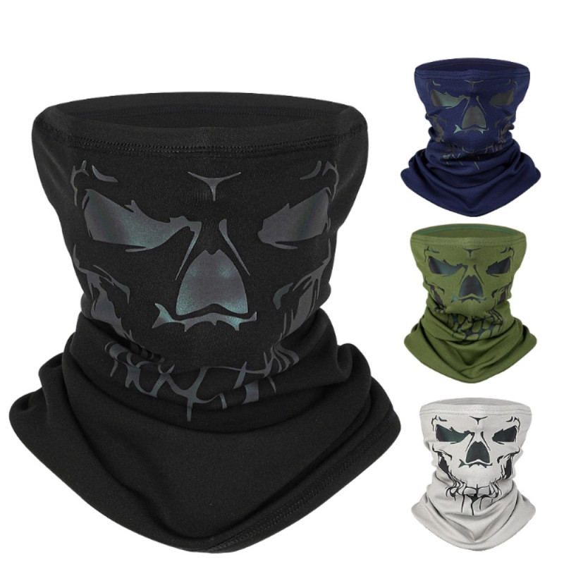 Bandana Mask Face Mask Neck Warmer Windproof Balaclava - Black