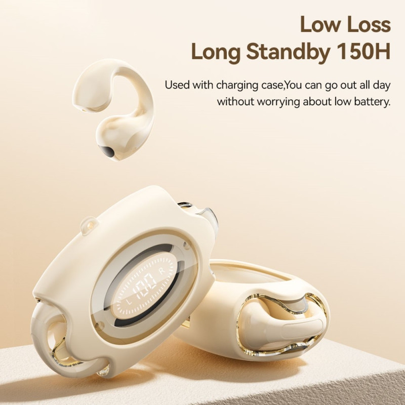 ESSAGER Bluetooth Hodesett Trådløse Hodetelefoner Svettebestandig - Svart