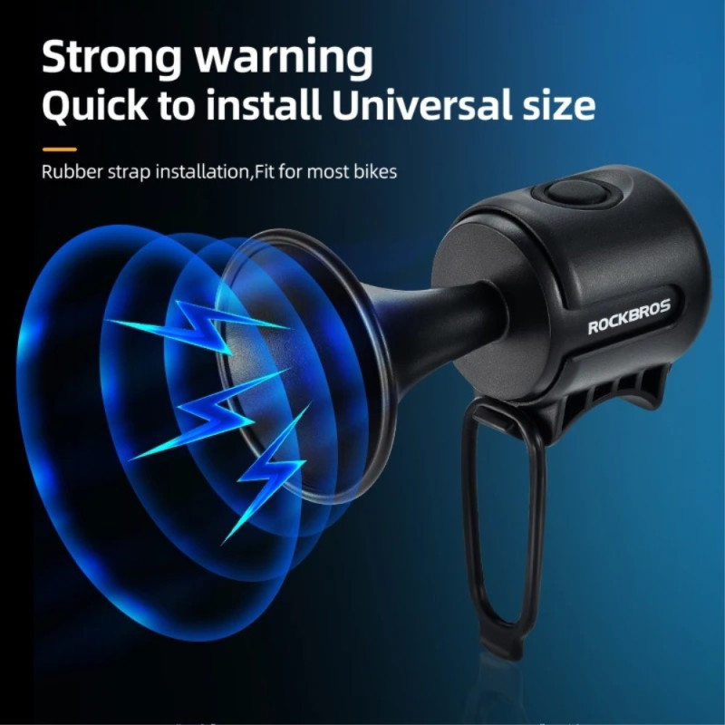 Electric Bike Bell Bell High Decibel polkupyörän ohjaustanko - Sininen