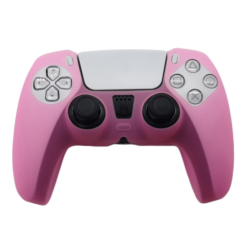 För Sony PlayStation 5 PS5 Silikonfodral Anti - Slip Skydd - Rosa