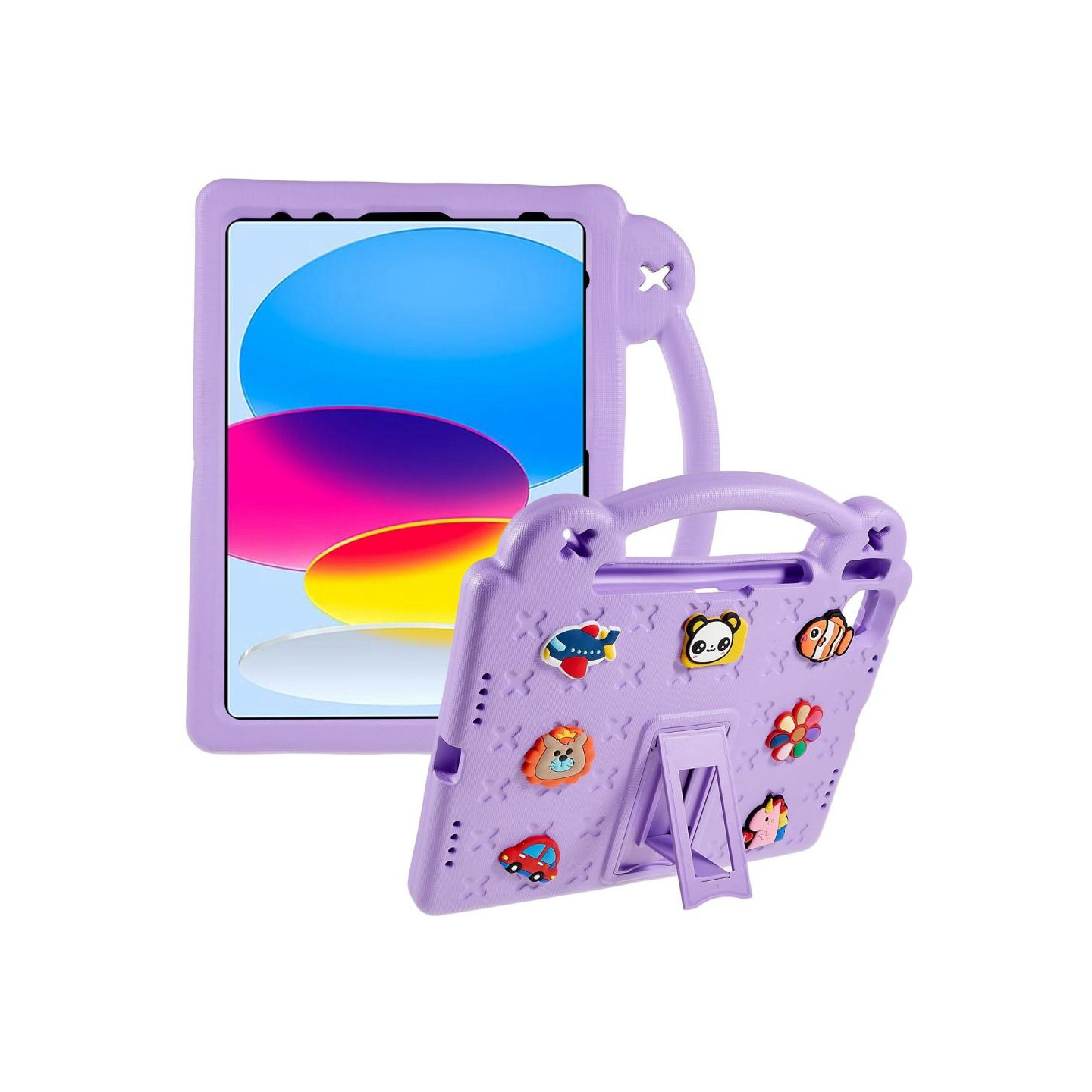 Apple iPad 10.9 2022 Gen 10 Shockproof EVA Foam Stand Shell - Purple