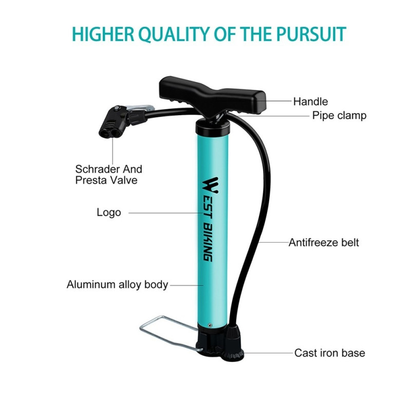 120PSI Cycling Bicycle Pump Air Inflator Road MTB Bike Tire
