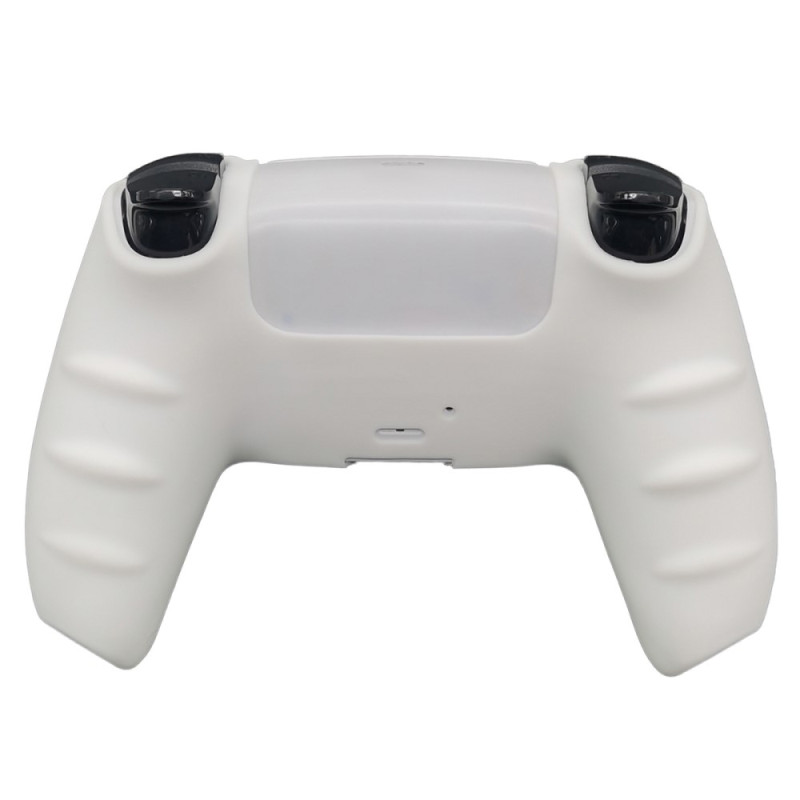 Til Sony PlayStation 5 PS5 Silikonetui Anti - Slip Protection - Hvid