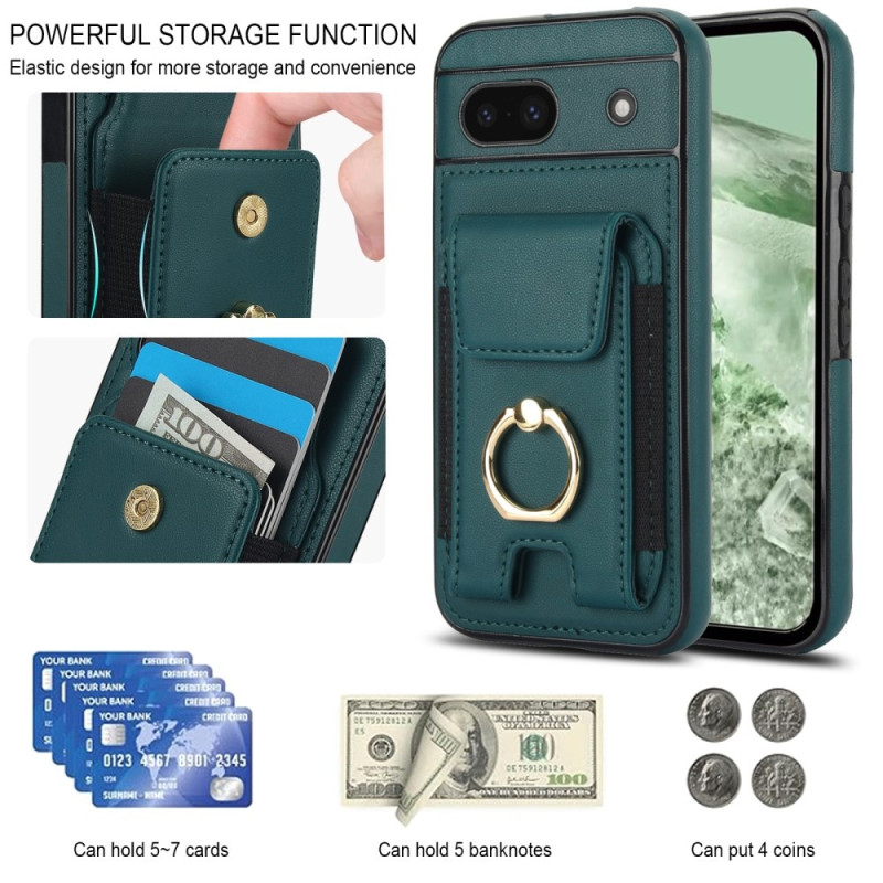 For Google Pixel 8a Kickstand Case Phone Cover with Card Slots