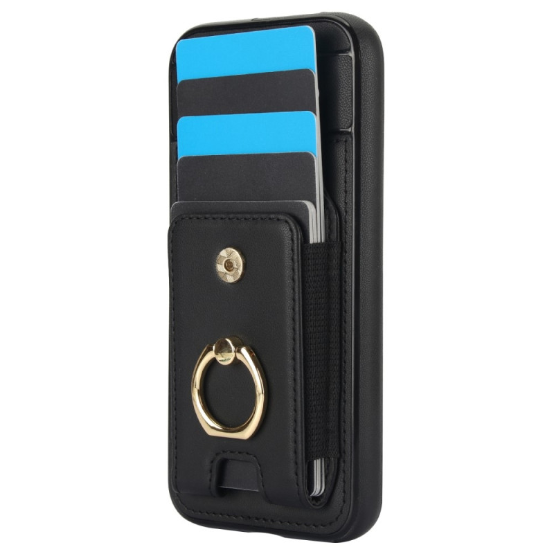 For Google Pixel 8a Kickstand Case Telefonveske med Kortspor - Svart