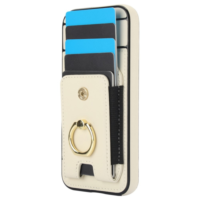 For Google Pixel 8a Kickstand Case Telefonveske med Kortspor - Hvit