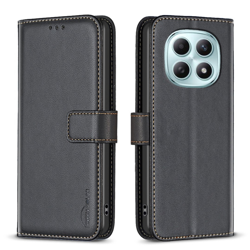 Xiaomi Redmi Note 15 Pro 5G Suojakotelo BINFEN COLOR BF17 Lompakkokotelo Flip - Musta