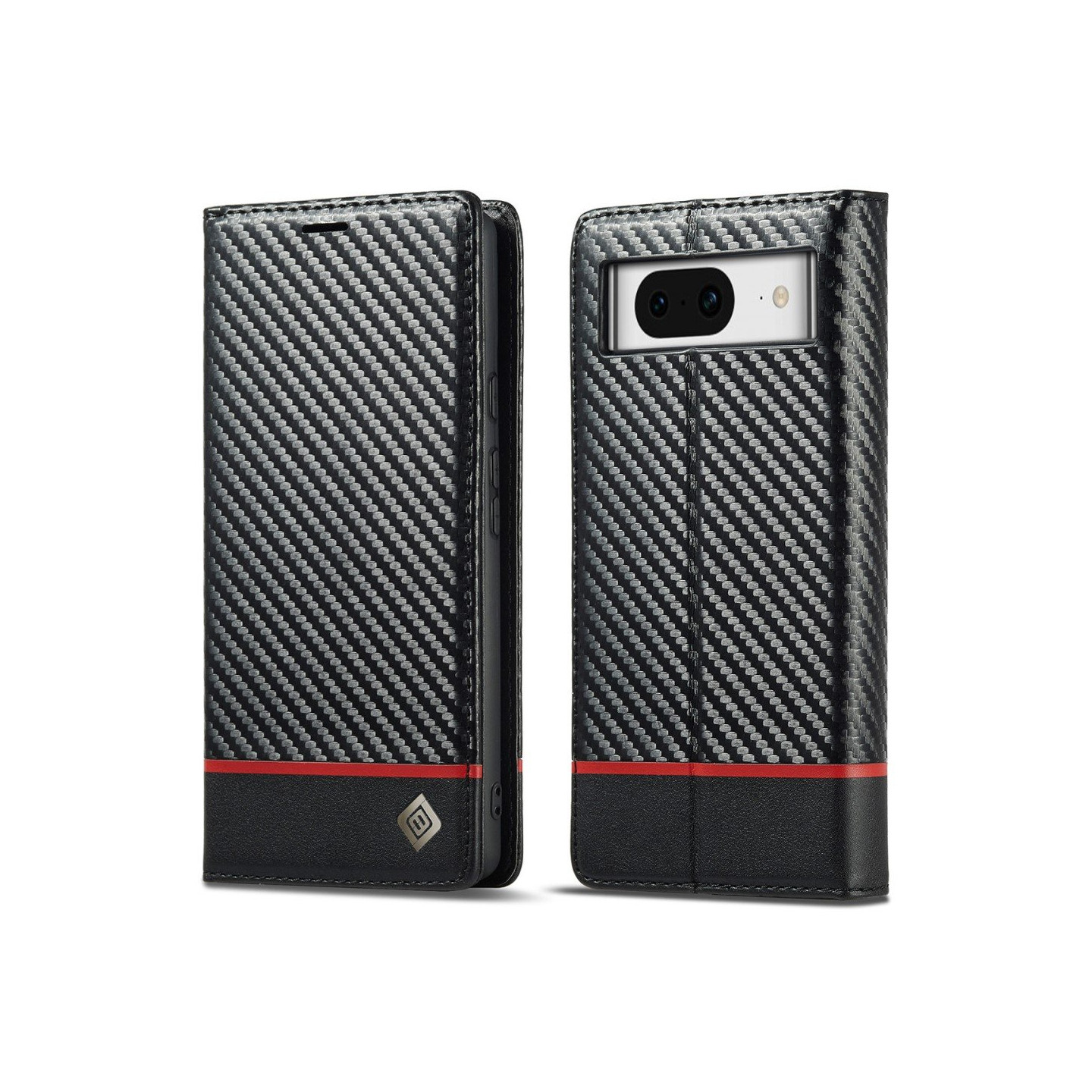 LC.IMEEKE Wallet Case for Pixel 8a - Black