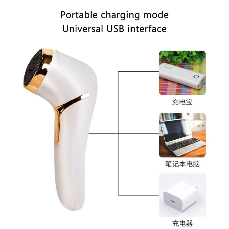rechargeable electric foot calluses Vacuum foot file scraper