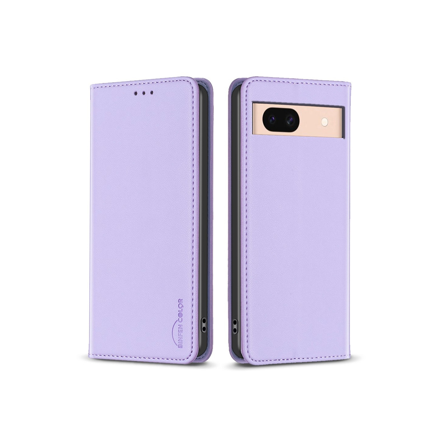 BINFEN COLOR For Google Pixel 8a Case PU Leather Phone Cover