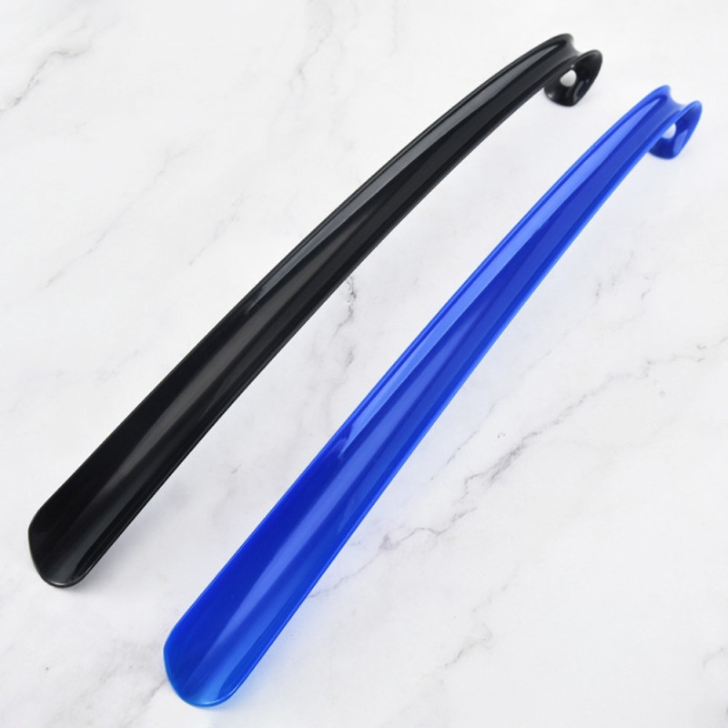 2 pcs Plastic Shoe Horn Long Handle - Black