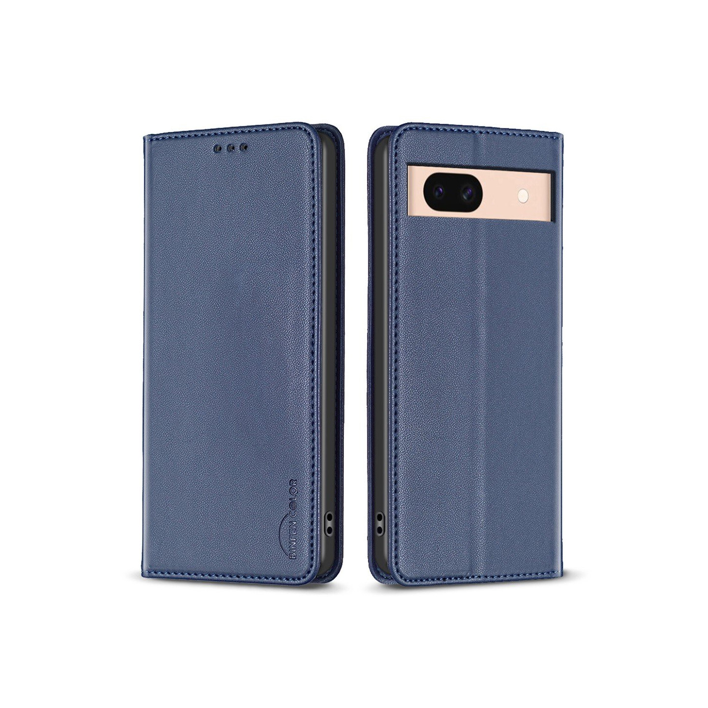BINFEN COLOR For Google Pixel 8a Case PU Leather Phone Cover