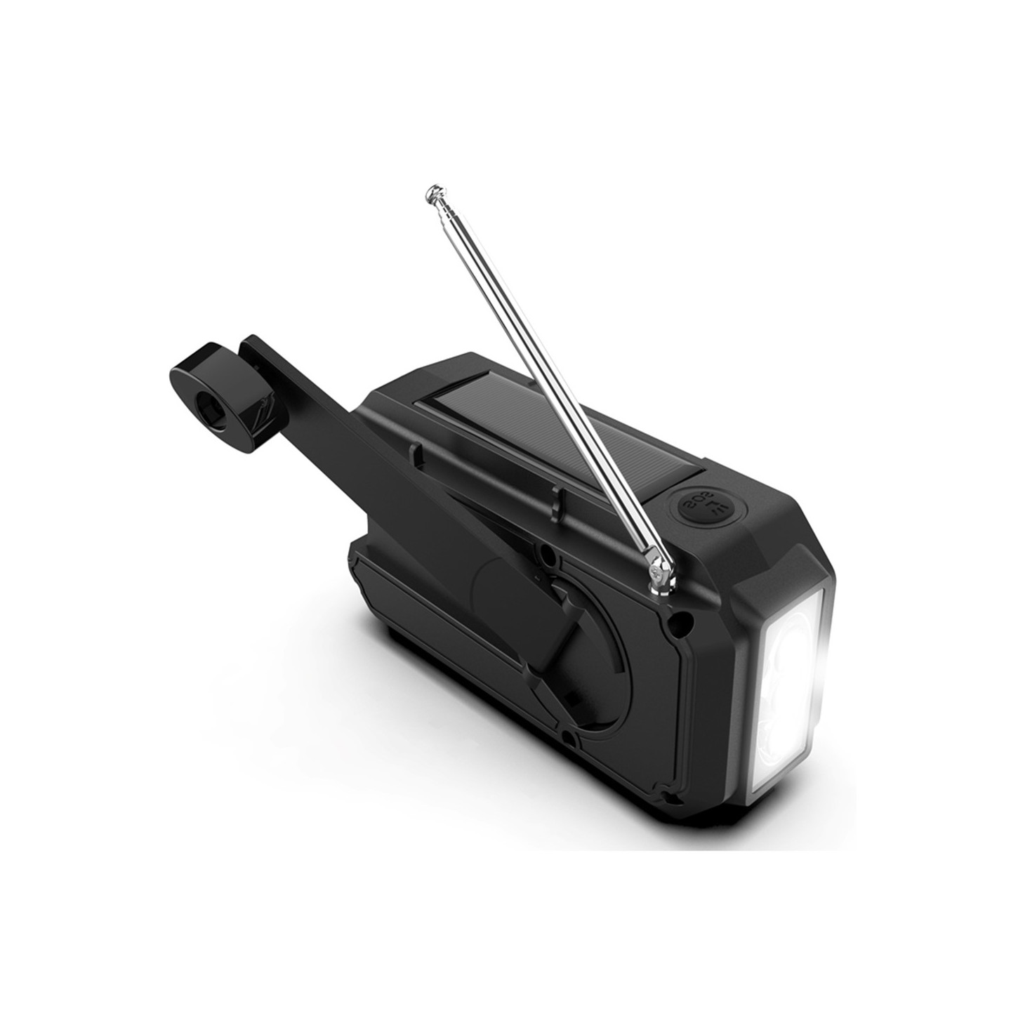 Weather AM / FM Radio Solar Hand Crank 1200mAh PowerBank Flashlight