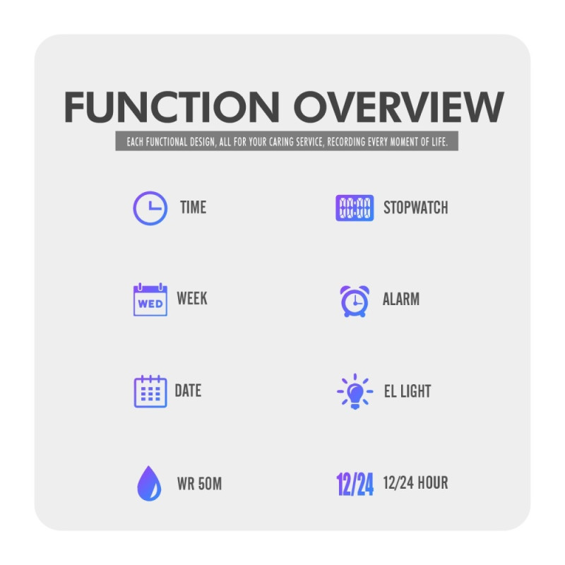 SKMEI 50m vandtæt armbåndsur - Sort/hvid urskive