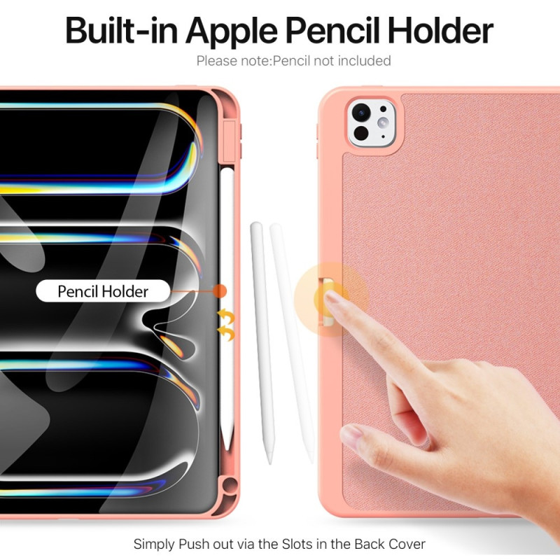 DUX DUCIS Domo iPad Pro 11 (2024) Kolminkertainen jalusta - Pink