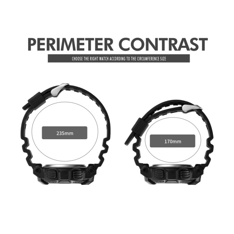 SKMEI 50m vandtæt armbåndsur - Blå camouflage