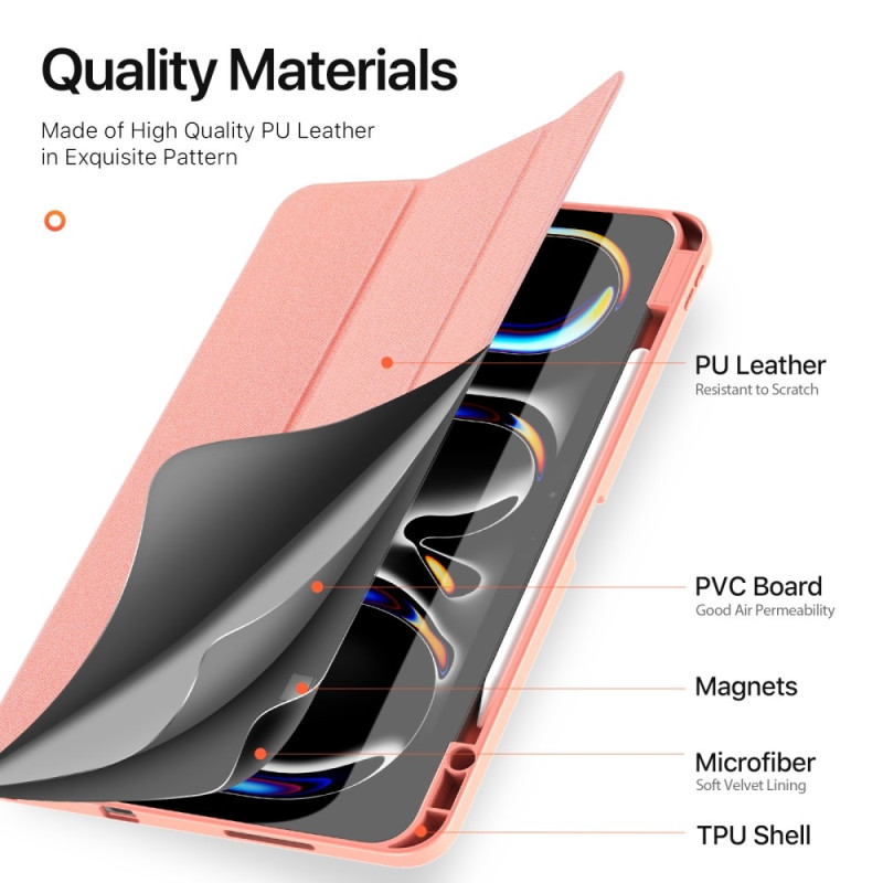 DUX DUCIS Domo iPad Pro 13 (2024) Deksel Trefoldelig - Rosa