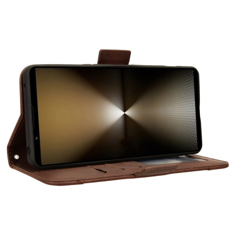 Wallet Stand Flip - telefonetui til Xperia 1 VI - Brun
