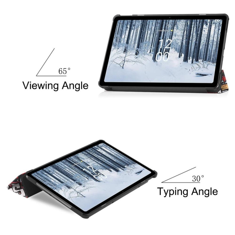 Nokia T21 Trifold Stand Sleep Wake - tabletin suojakotelo - Graffiti