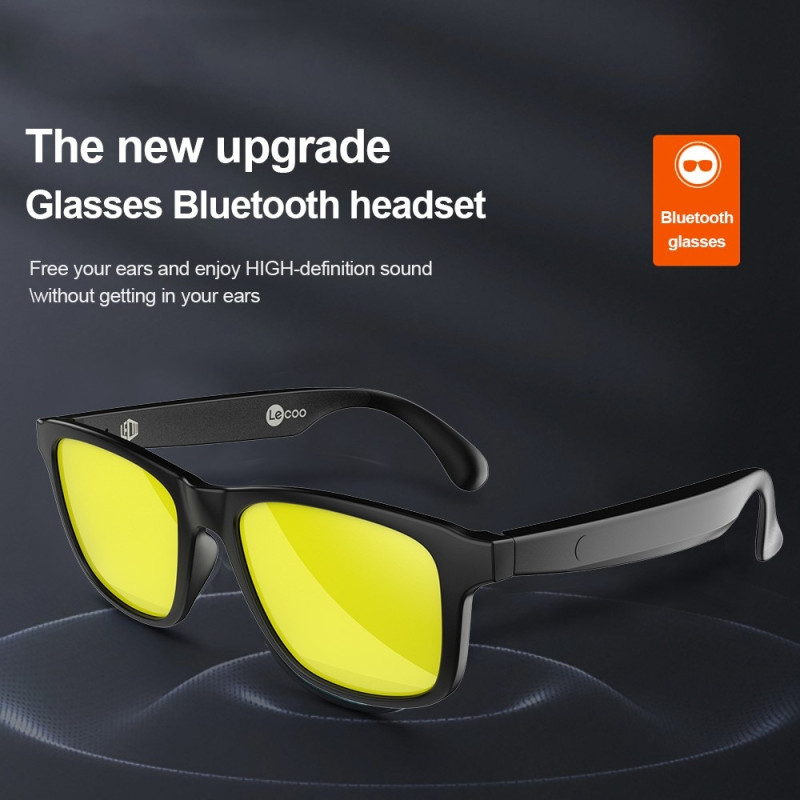 LENOVO C8 - Lite Bluetooth Sunglasses Headset Wireless headphones - Yellow