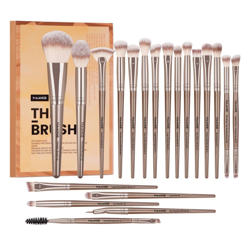 20 fiber øjenskygge børste Basic Blusher Eyebrow Makeup Makeup