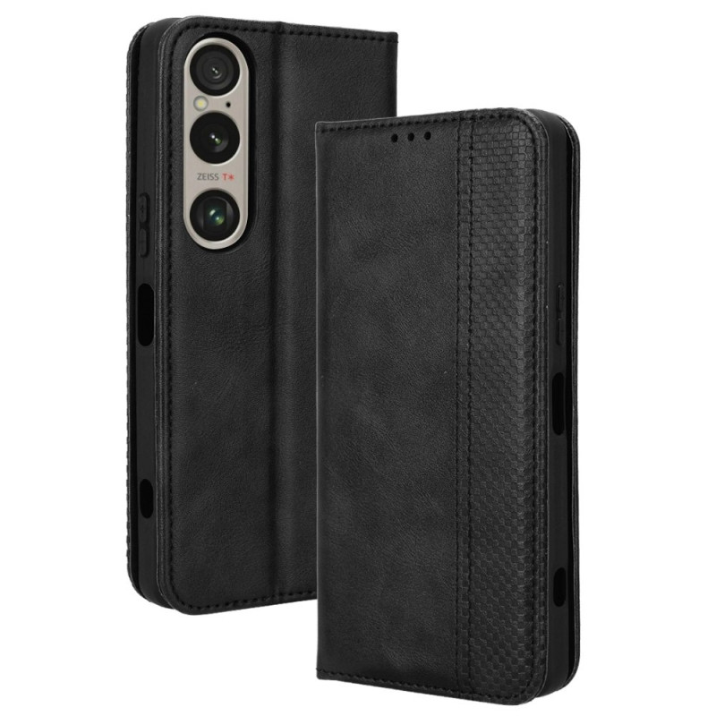 Wallet Stand Flip Phone Case for Sony Xperia 1 VI - Black