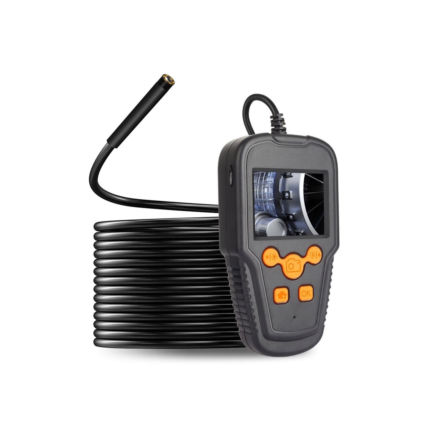 10m 5,5 mm objektiv industrielt endoskoprør inspeksjonsboreskop