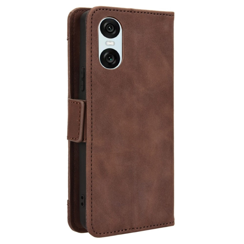 Sony Xperia 10 VI Kotelo PU - nahkainen Flip Folio Puhelimen Suojakotelo Useilla Korteilla