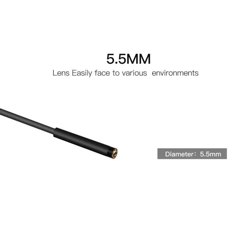 10m 5.5mm lens industrial endoscope pipe inspection borescope