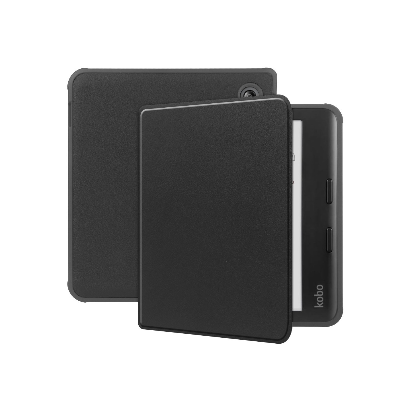 Stand Case Cover for Kobo Libra Colour - Black