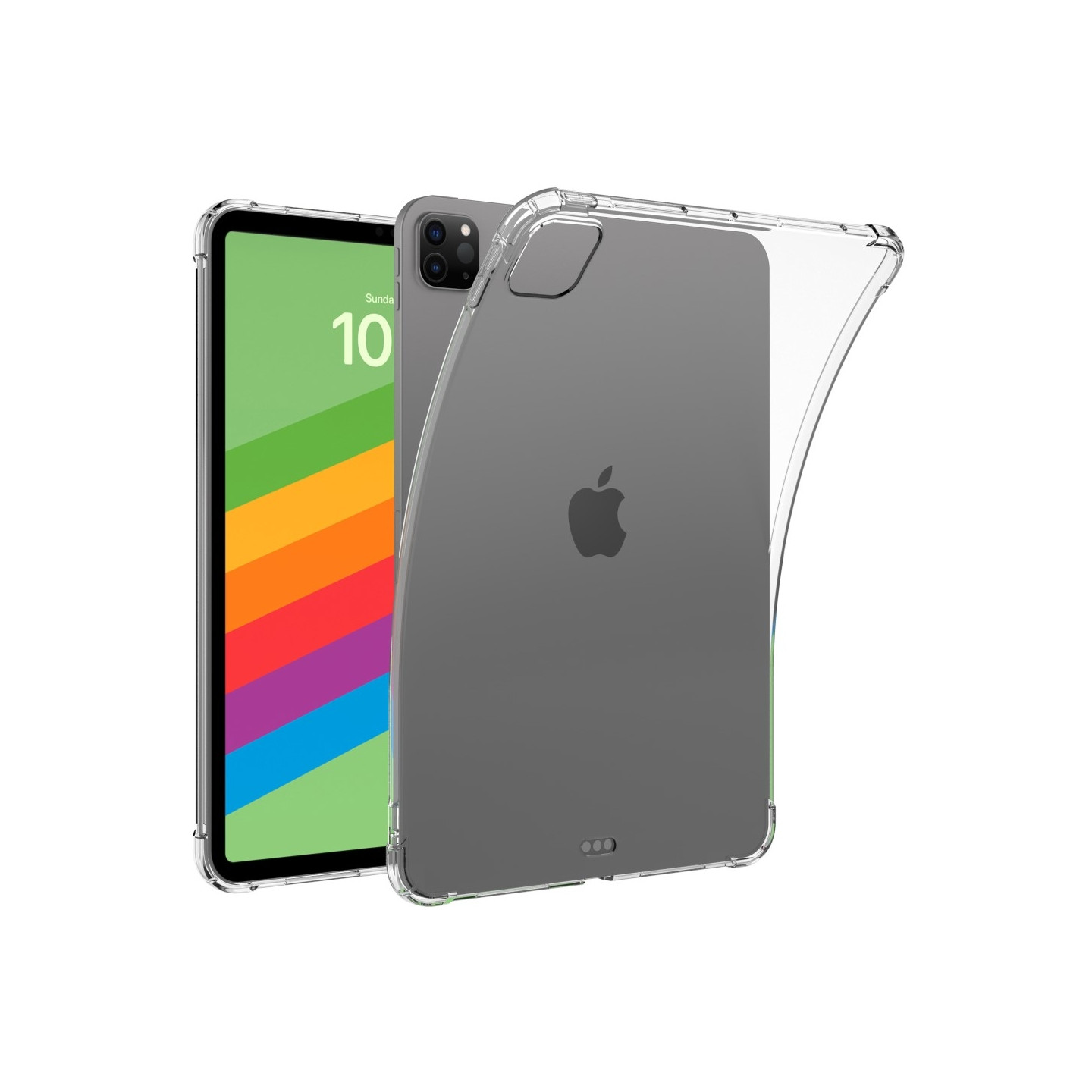 Til iPad Pro 13 (2024) Tablet Etui Fire Drop Beskyttelse TPU Bagside Cover