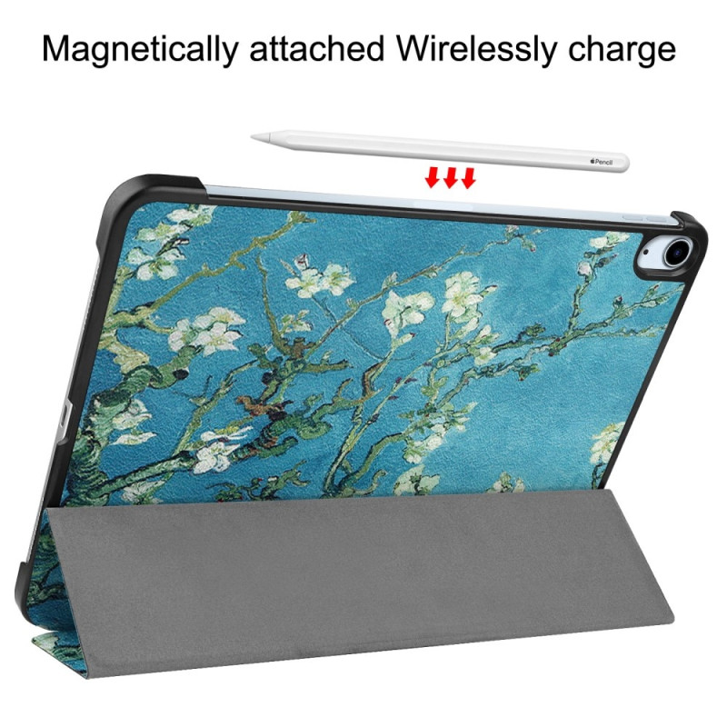 Til iPad Air 11 (2024) Etui Tre - fold Stativ Tablet Cover - Blossom